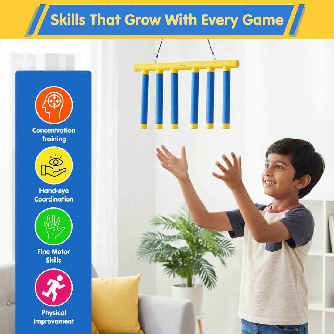 🥰Reflex Drop Sticks Challenge Game