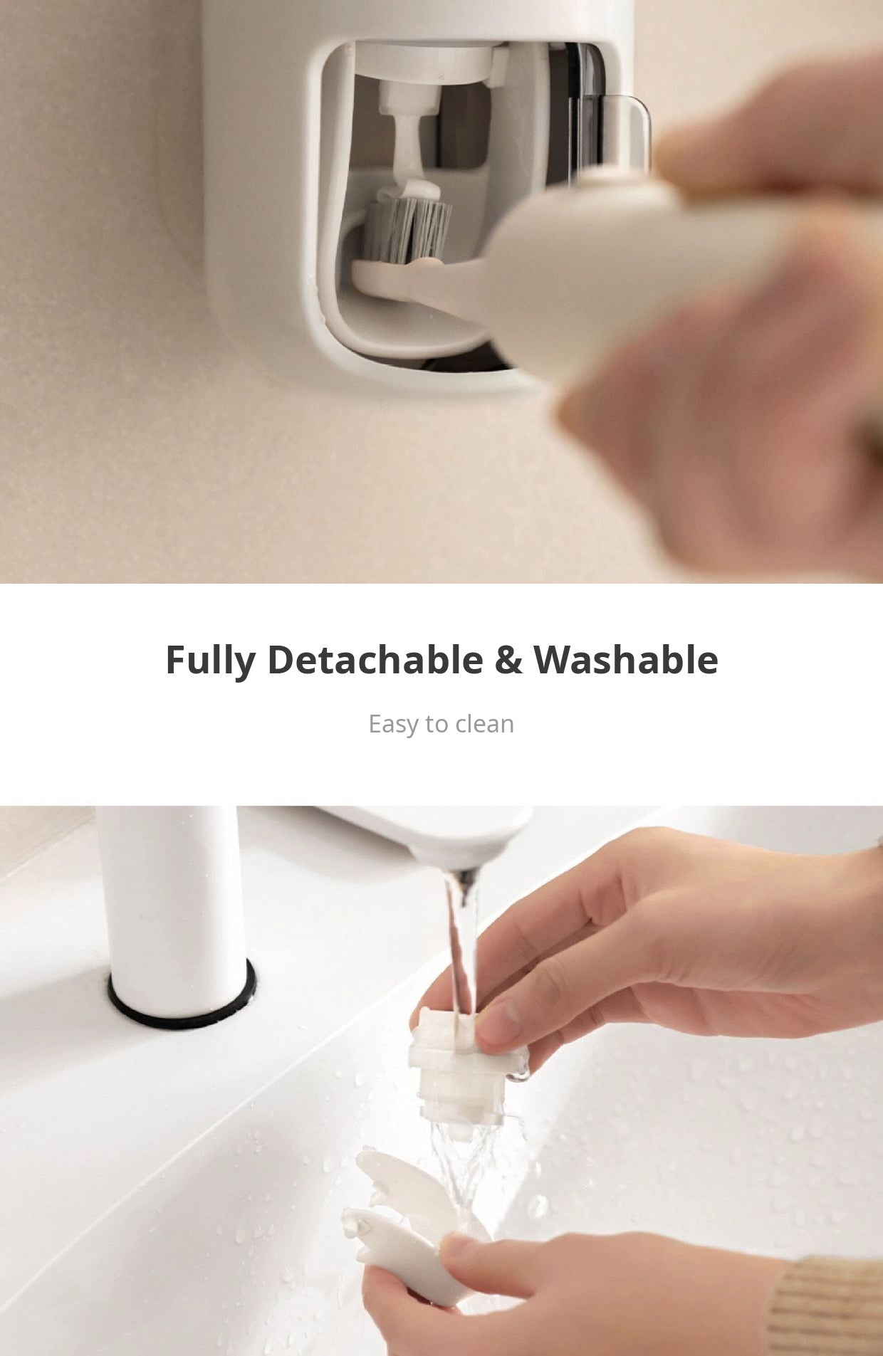 🦷Wall-Mounted Toothpaste Dispenser with Dust Cover