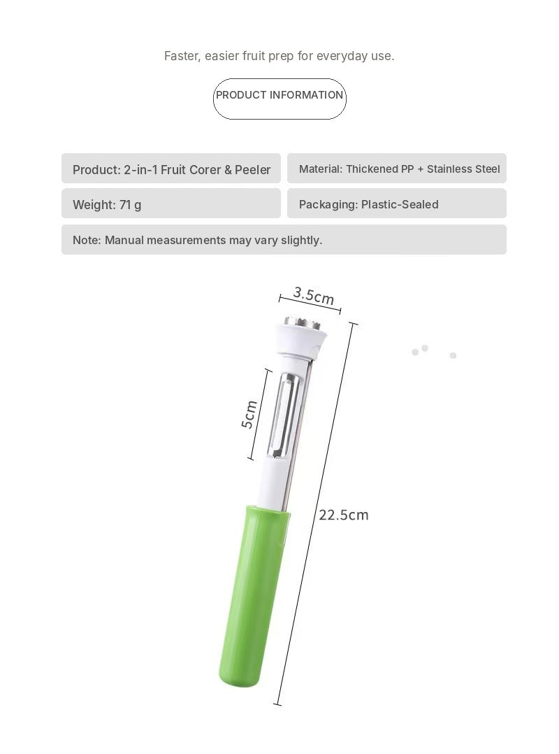 2-in-1 Fruit Corer & Peeler