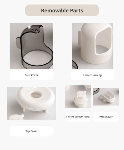 🦷Wall-Mounted Toothpaste Dispenser with Dust Cover
