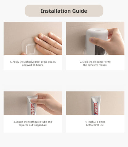 🦷Wall-Mounted Toothpaste Dispenser with Dust Cover