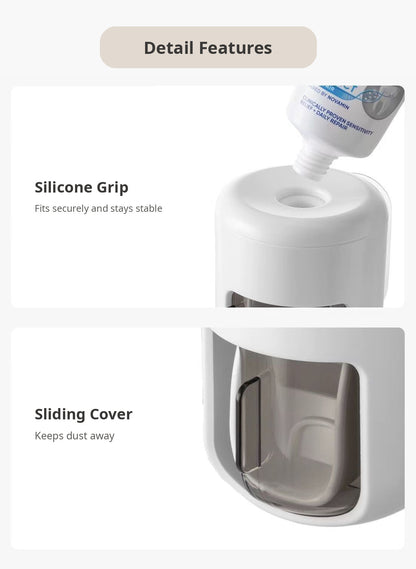 🦷Wall-Mounted Toothpaste Dispenser with Dust Cover