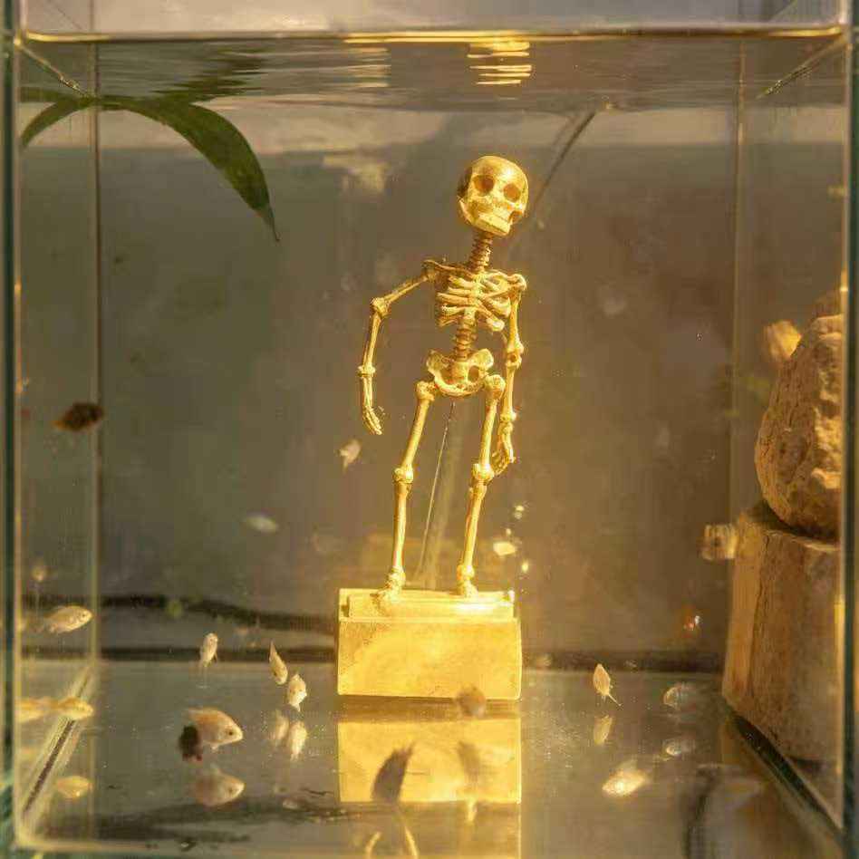💀Dancing Skeleton Aquarium Dancing Skeleton Aquarium Ornament🫧
