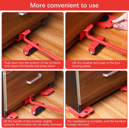 5-Piece Furniture Lifter & Moving Tool Set