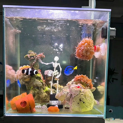 💀Dancing Skeleton Aquarium Dancing Skeleton Aquarium Ornament🫧