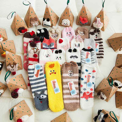 🎄Early Christmas Hot Sale—Coral Fleece Socks Christmas Gift Box