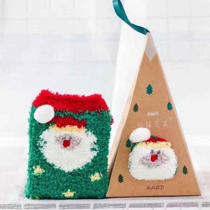 🎄Early Christmas Hot Sale—Coral Fleece Socks Christmas Gift Box