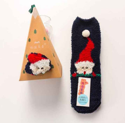 🎄Early Christmas Hot Sale—Coral Fleece Socks Christmas Gift Box