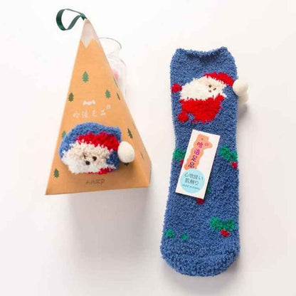 🎄Early Christmas Hot Sale—Coral Fleece Socks Christmas Gift Box