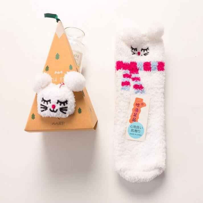 🎄Early Christmas Hot Sale—Coral Fleece Socks Christmas Gift Box