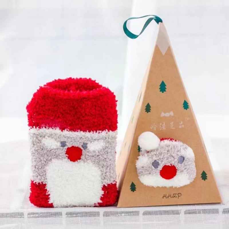 🎄Early Christmas Hot Sale—Coral Fleece Socks Christmas Gift Box