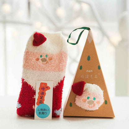 🎄Early Christmas Hot Sale—Coral Fleece Socks Christmas Gift Box