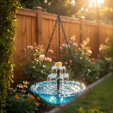 🐦Fontaine abreuvoir suspendue solaire Cascade pour oiseaux