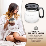 ☕ 16 Oz Glass Coffee Mug – Coffee Pot Style