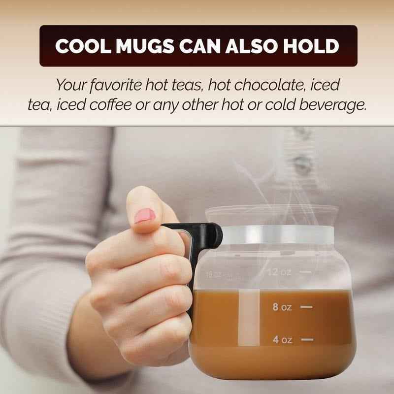 ☕ 16 Oz Glass Coffee Mug – Coffee Pot Style