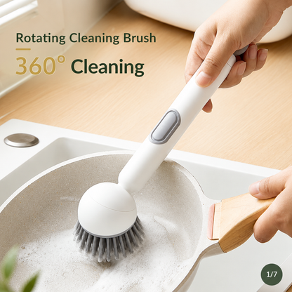 🔥Revolutionary 360° Spinning Dish Brush with Soap Dispenser