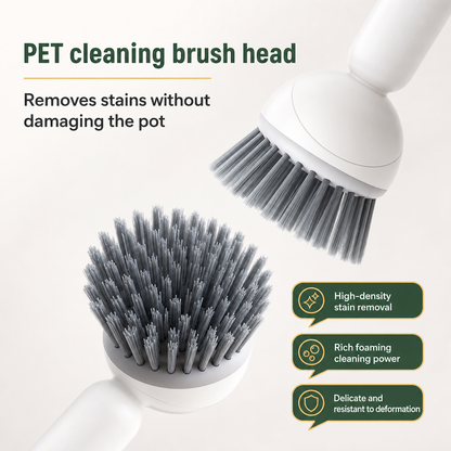 🔥Revolutionary 360° Spinning Dish Brush with Soap Dispenser