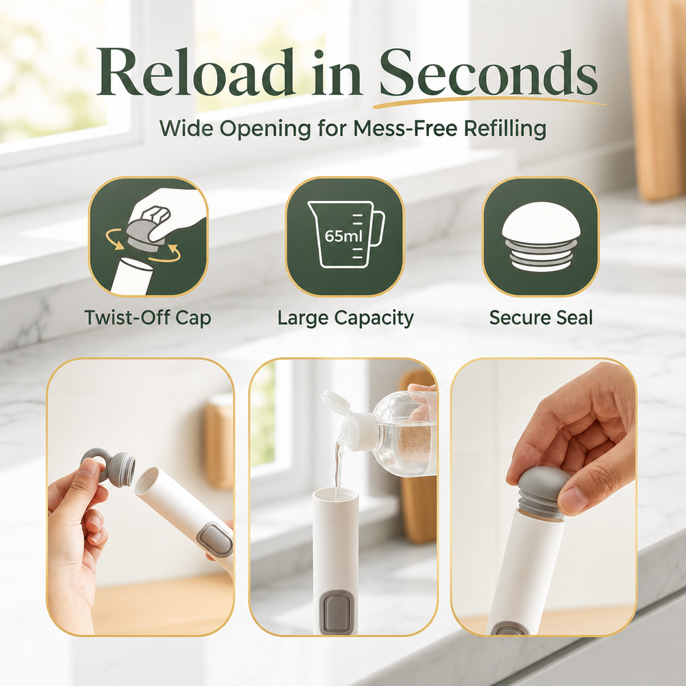 🔥Revolutionary 360° Spinning Dish Brush with Soap Dispenser